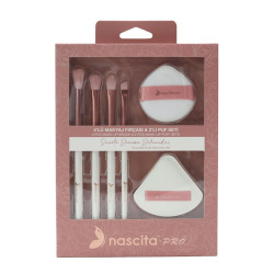 Nascita 4lü Makyaj Fırçası ve 2li Puf Seti - 162 - 1