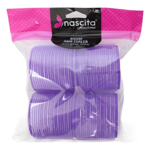 Nascita Cırtlı Bigudi Mor 4 Adet 6 cm - Nascita