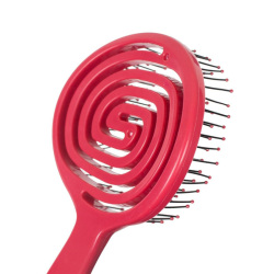 Nascita Pro 3D Flexi Kontrol Açma Tarama Saç Fırçası Koyu Pembe - 2