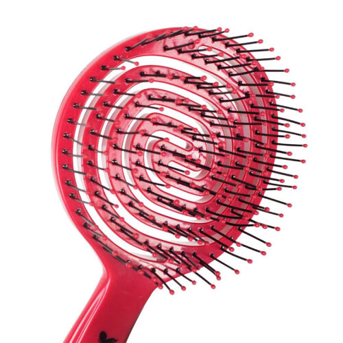 Nascita Pro 3D Flexi Kontrol Açma Tarama Saç Fırçası Koyu Pembe - 3