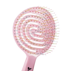 Nascita Pro 3D Flexi Kontrol Açma Tarama Saç Fırçası Pembe - 2