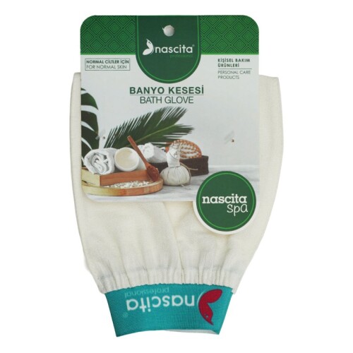 Nascita Spa Normal Ciltler İçin Banyo Kesesi Beyaz - Nascita