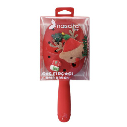 Nascita Twistlo Yılbaşı Temalı Saç Fırçası Kırmızı 75 - 1