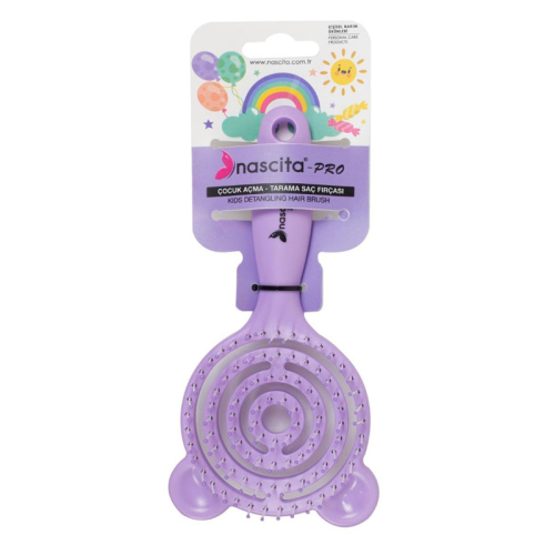 Nascita Üç Boyutlu Çocuk Saç Fırçası Lila - 39 - Nascita