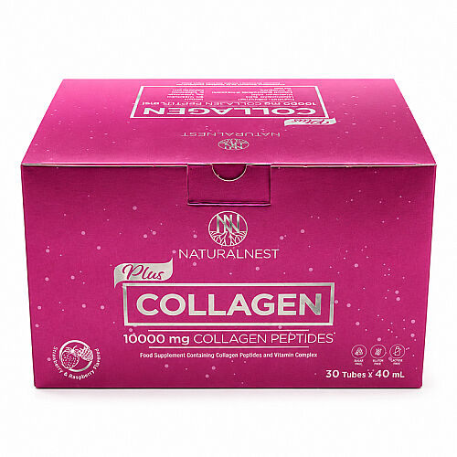 Naturalnest Collagen Plus 10.000 mg Çilek Ahududu Aromalı Takviye Edici Gıda 30x40 ml - Naturalnest