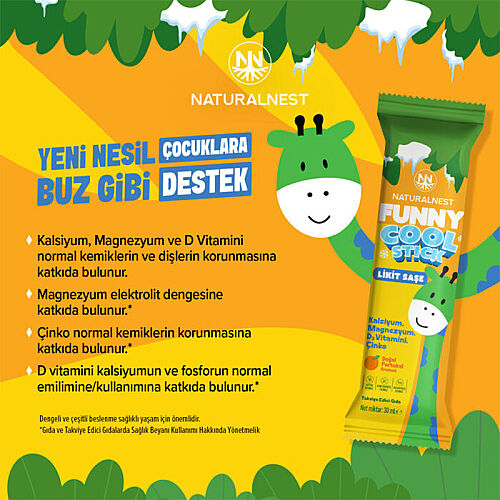 Naturalnest Funny Cool Stick Takviye Edici Gıda 15 Saşe - Naturalnest (1)