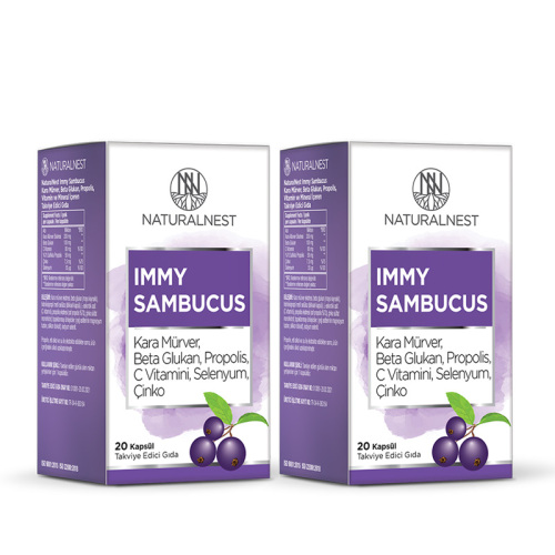 Naturalnest Immy Sambucus Takviye Edici Gıda 2x20 Kapsül - 1