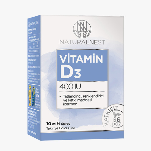 Naturalnest Vitamin D3 400 IU Sprey 10 ml - Naturalnest