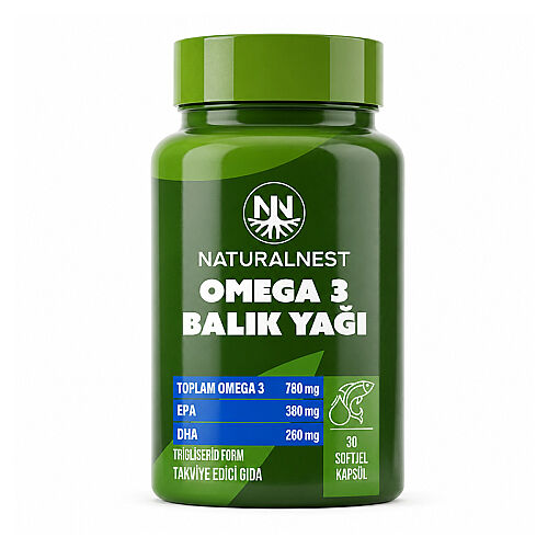 Naturalnest Omega 3 Balık Yağı Takviye Edici Gıda 30 Yumuşak Kapsül - Naturalnest