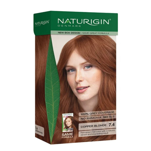 Naturigin Organik İçerikli Saç Boyası 7.4 Orta Sarı Kızıl - 1