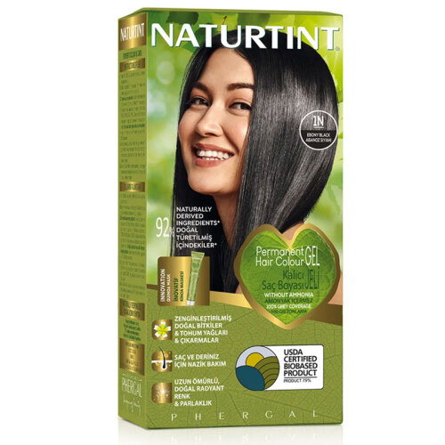 Naturtint Doğal Saç Boyası - 1N Abanoz Siyahı - 1