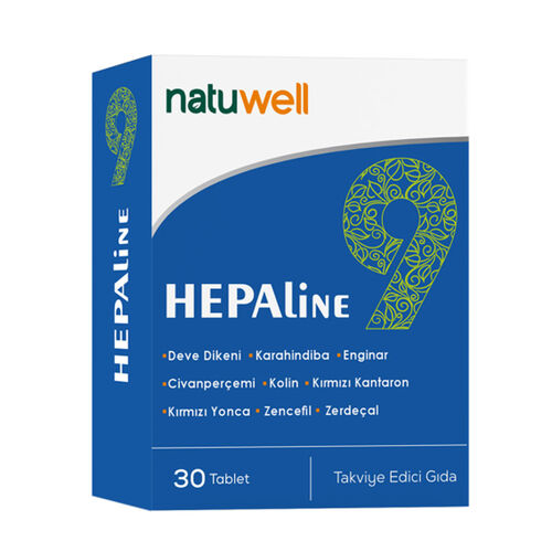 Natuwell Hepaline 9 Takviye Edici Gıda 30 Tablet - Natuwell
