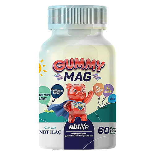 Nbt Life Gummy Mag Takviye Edici Gıda 60 Çiğnenebilir Jel Form - NBT Life