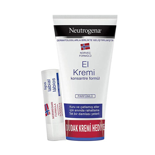 Neutrogena Parfümlü El Kremi 75 ml + Dudak Kremi 4,8 g HEDİYE - Diğer