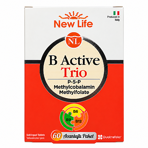 New Life B Active Trio Takviye Edici Gıda 60 Tablet - New Life