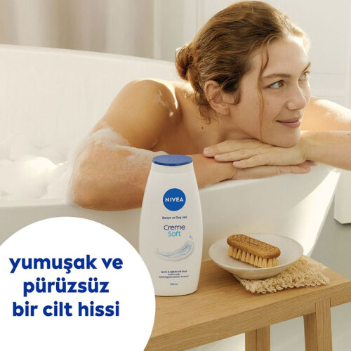 Nivea Creme Soft Banyo ve Duş Jeli 750 ml - 2