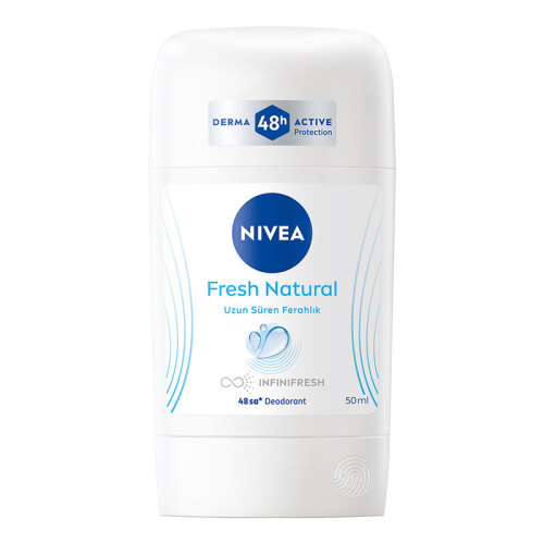 Nivea Kadın Stick Deodorant Fresh Natural 50 ml - Ter Kokusuna Karşı 48 Saat Koruma - 1