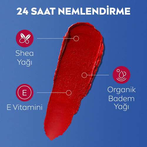 Nivea SPF30 Kırmızı Renkli Güneş Koruyucu Dudak Bakım Kremi 4.8 gr - 4