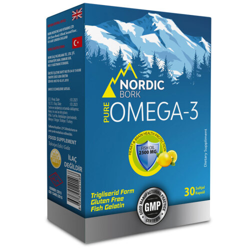 Nordic Bork Pure Omega-3 30 Yumuşak Kapsül - 1