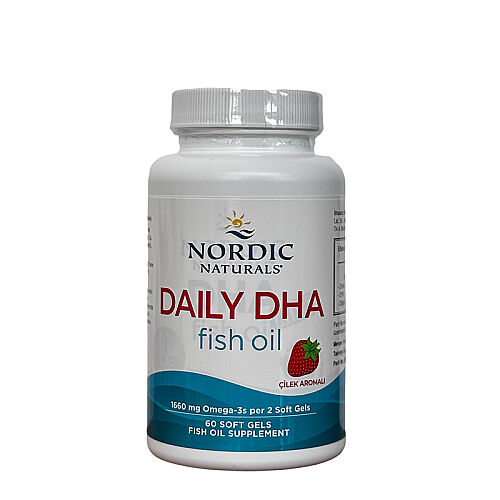 Nordic Naturals Daily FHA Fish Oil Çilek Aromalı 60 Kapsül - Nordic Naturals