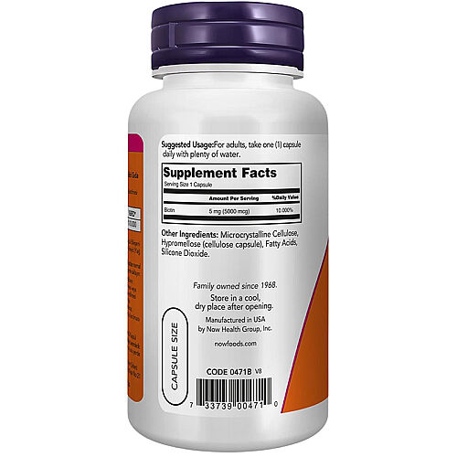 Now Biotin İçeren Takviye Edici Gıda 60 Kapsül - 3