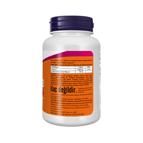 Now C-1000 With Rose Hips 100 Tablet - Now (1)