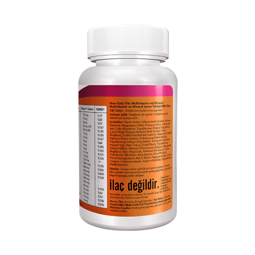 Now Daily Vits Multi Vitamin Mineral 100 Tablet - Now (1)