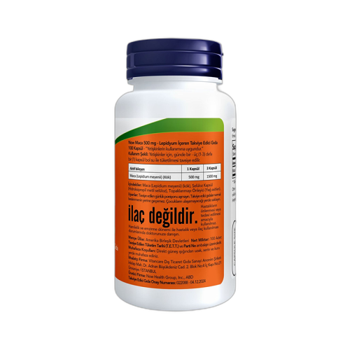 Now Maca Lepidium Meyenii Root 100 Kapsül - Now (1)