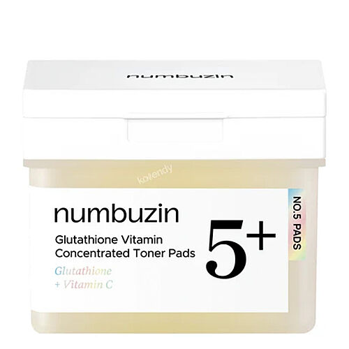 Numbuzin No-5+ Glutathione Vitamin Concentrated Toner Pads 180 ml - Numbuzin