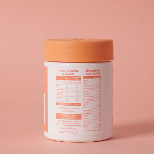 Nutrafine Bovine Collagen Doğal %100 Çifte Hidrolize Tip 1 ve Tip 3 İçeren Kolajen 70 gr - 7 Günlük - 3