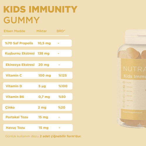 Nutrafine Kids Immunity Gummy 60 Gummies - 4