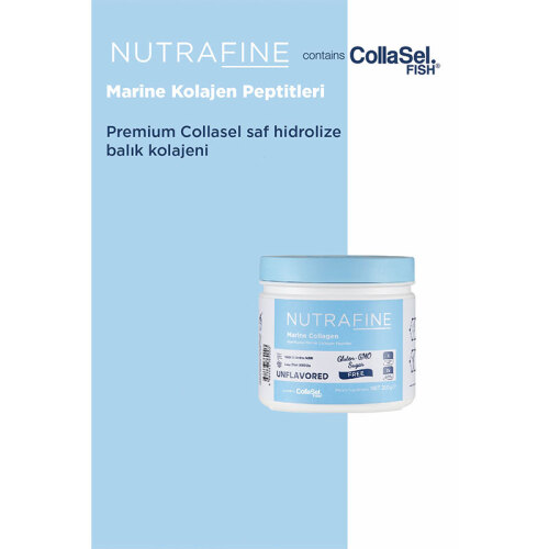 Nutrafine Marine Collagen Doğal %100 Çift Hidrolize Tip 1 Balık Kolajen Peptitler - 70 gr - 7 Günlük - 5