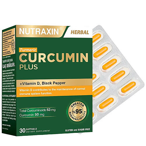 Nutraxin Curcumin Plus Takviye Edici Gıda 30 Yumuşak Kapsül - Nutraxin (1)