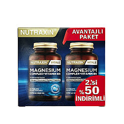 Nutraxin Magnezyum Takviye Edici Gıda 60+60 Tablet - 2.si %50 indiirmli - 1