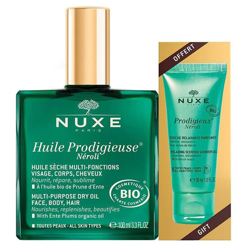 Nuxe Huile Prodigieuse Neroli SET Shower Gel 30 ml HEDİYE - Nuxe