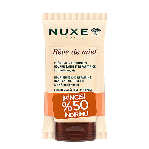 Nuxe Reve De Miel Creme Mains Et Ongles 2x50ml | 2. %50 İndirimli - Nuxe