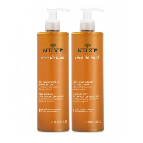Nuxe Reve De Miel Yüz ve Vücut Yıkama Jeli 2 x 400 ml - Nuxe