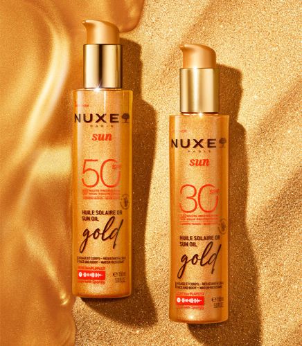 Nuxe Sun - Altın Işıltılı Bronzlaştırıcı Güneş Koruyucu Yağ SPF30 150 ml - 2