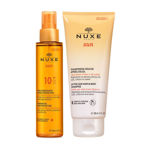 Nuxe Sun SPF10 Bronzlaştırıcı Yağ 150 ml - Şampuan HEDİYE - Nuxe