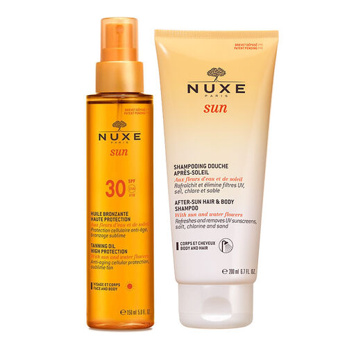 Nuxe Sun SPF30 Bronzlaştırıcı Yağ 150 ml - Şampuan HEDİYE - Nuxe
