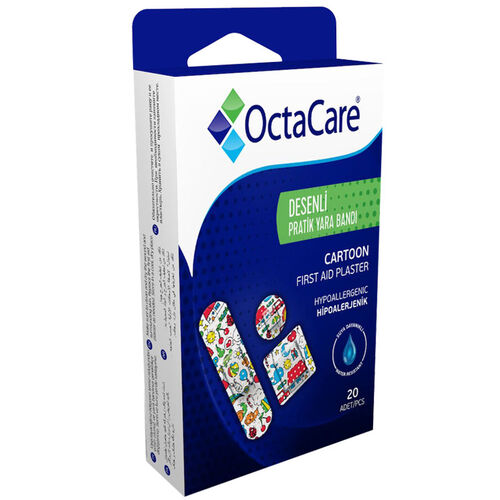 OctaCare Desenli Pratik Yara Bandı 20 Adet - Diğer