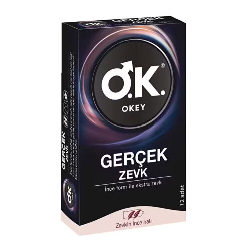 Okey Gerçek Zevk Prezervatif 12 Adet - Okey