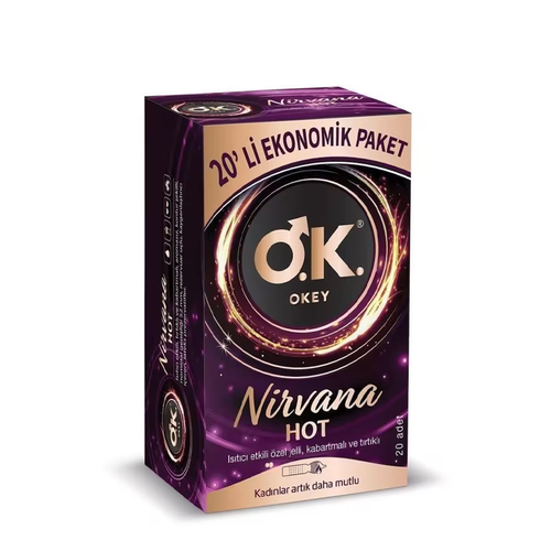 Okey Nirvana Hot Prezervatif 20 Adet - 1