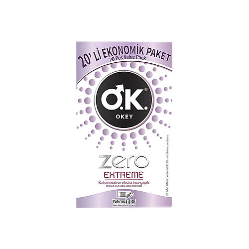 Okey Zero Prezervatif Extreme 20'li - Okey