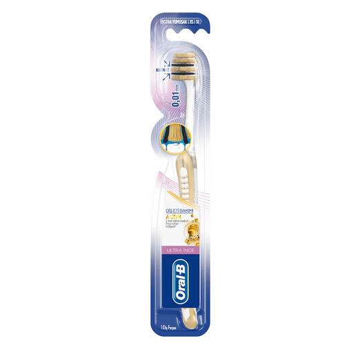 Oral-B Diş Eti Bakımı Ultra İnce Diş Fırçası - Altın - Oral-b