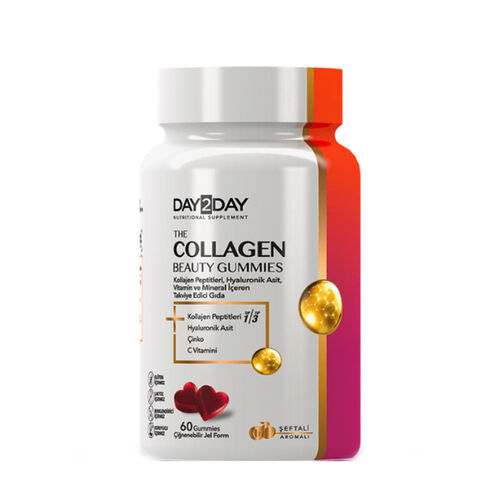 Day2Day - Day2Day The Collagen Beauty Gummies 60 Gummies Çiğnenebilir Tablet