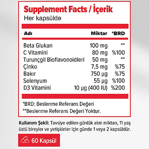 Orzax İmunol Complex Takviye Edici Gıda 45 Kapsül - Orzax (1)