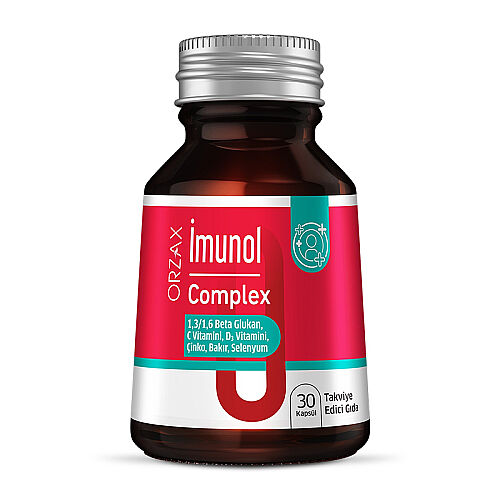 Orzax İmunol Complex Takviye Edici Gıda 45 Kapsül - Orzax