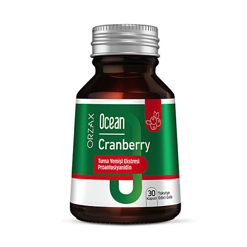 Orzax Ocean Cranberry Turna Yemişi Ekstresi 30 Tablet Takviye Edici Gıda - Orzax