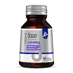 Orzax Ocean ExtraMag Magnezyum Bisglisinat + P5P Takviye Edici Gıda 60 Tablet - 1